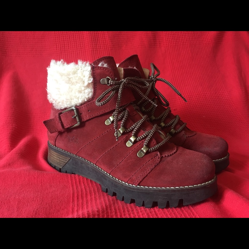 Suede and Wool Waterproof Boots